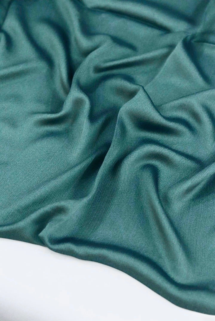 Metallic Silk - Aqua Green
