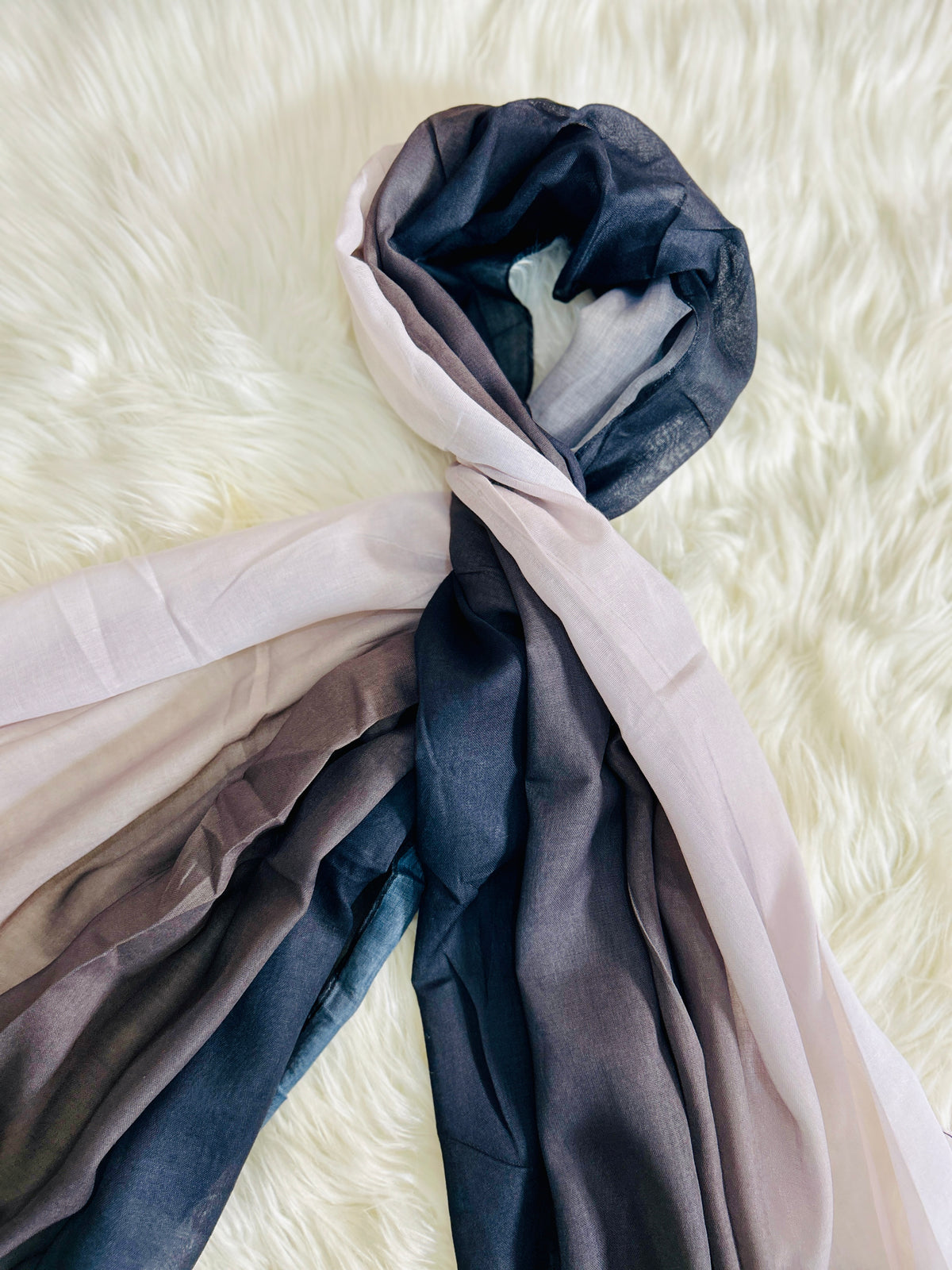 Tri Tone Lawn Hijab - Moon Drape