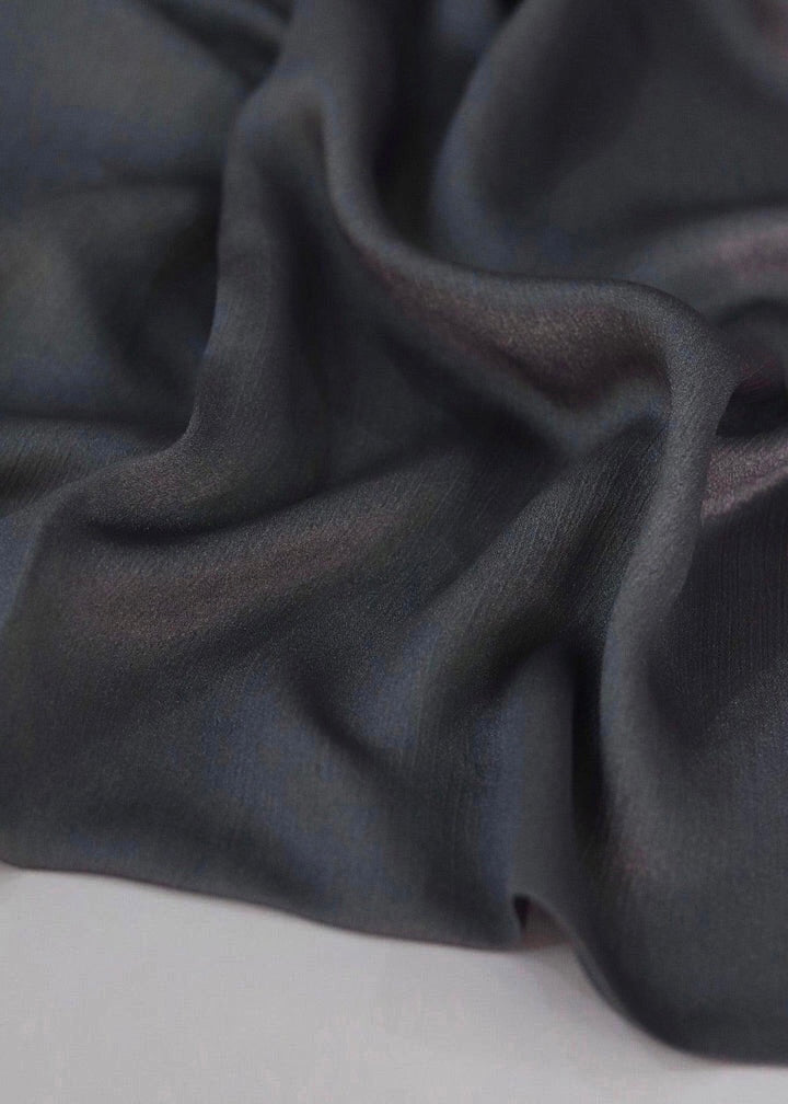 Metallic Silk - Charcoal