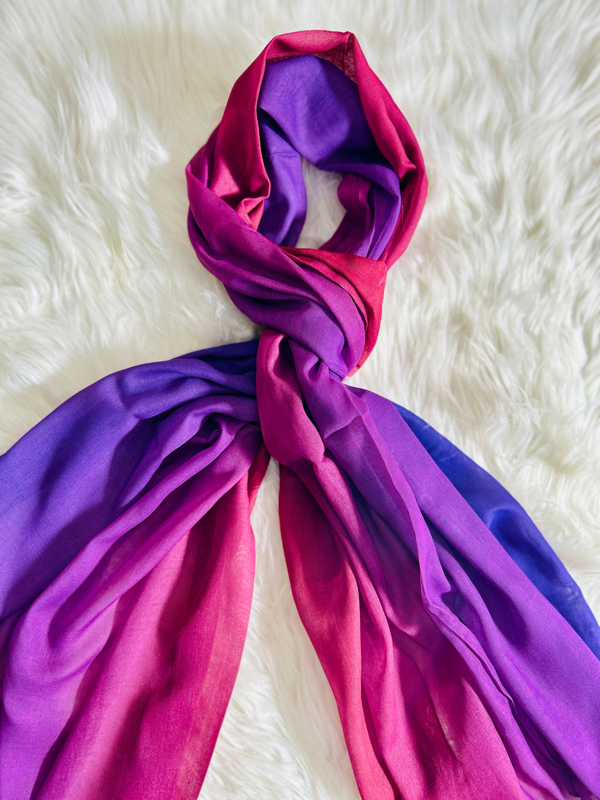 Tri Tone Lawn Hijab - Lavender Fields