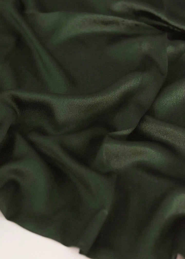 Metallic Silk - Olive Green