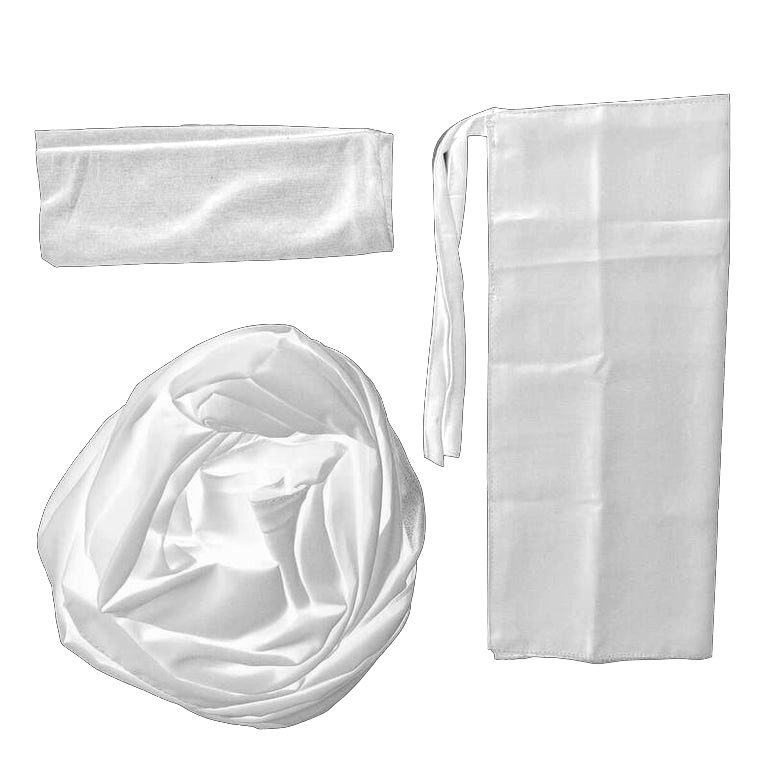 Georgette Hijab & Niqab Kit - Rock White