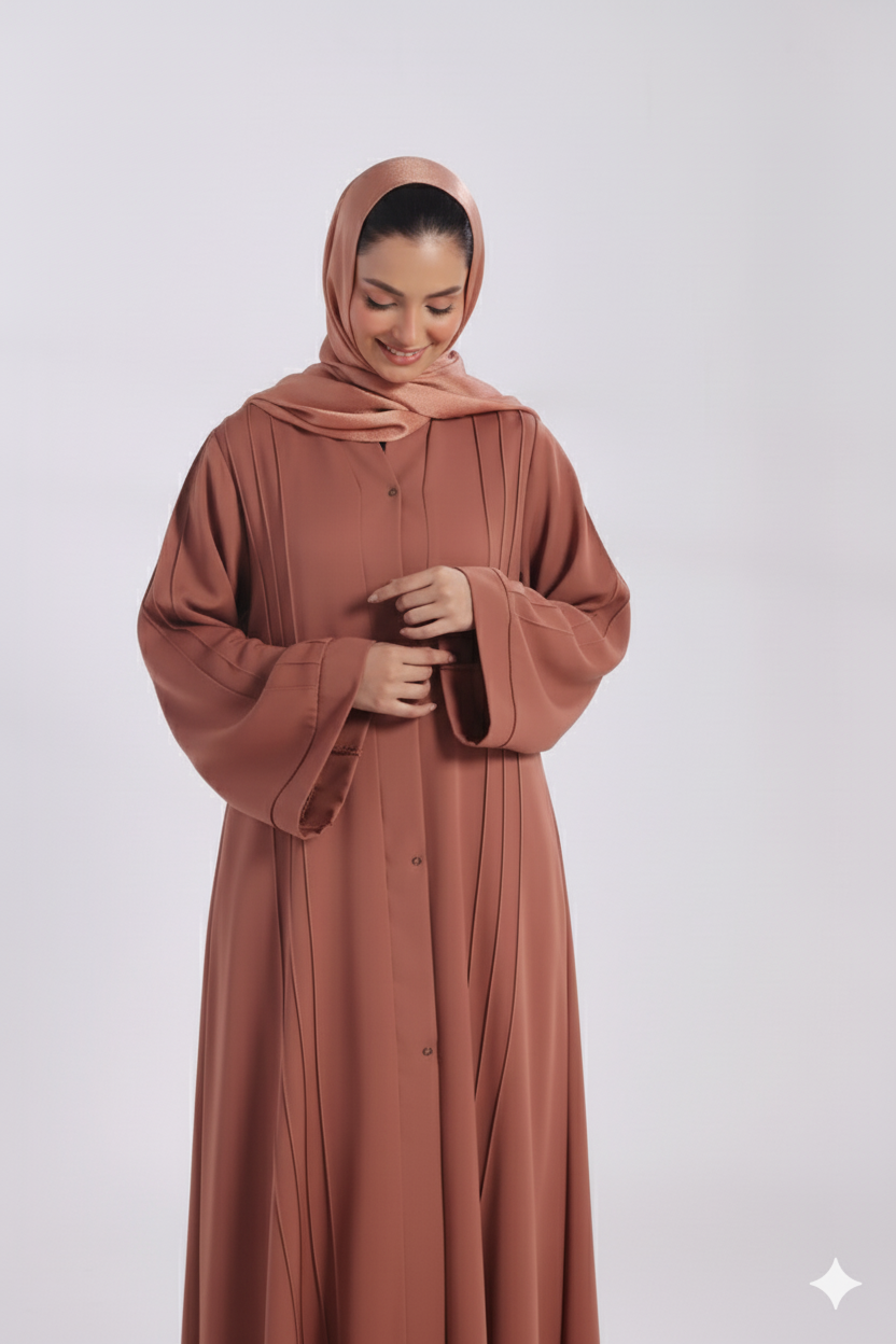 Ultimate Basic Abaya - Brown