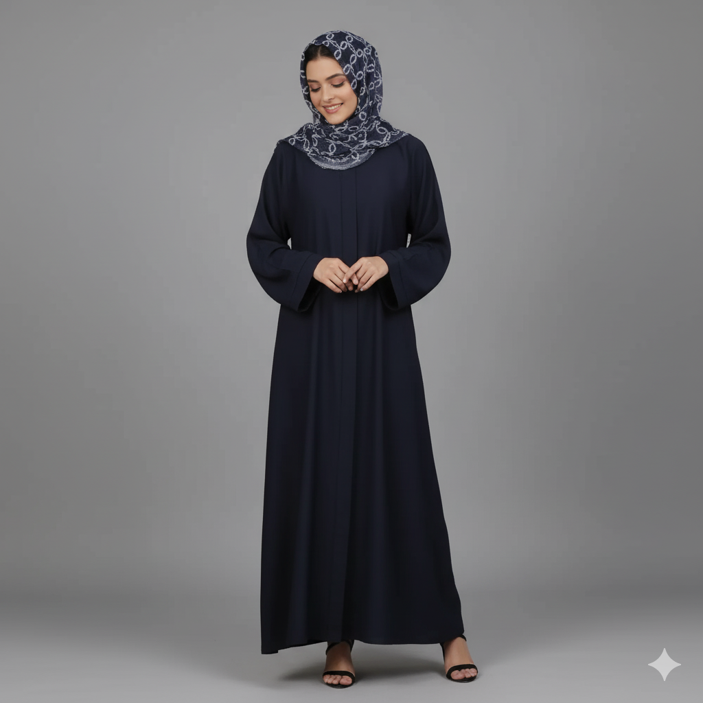 Ultimate Basic Abaya - Navy Blue