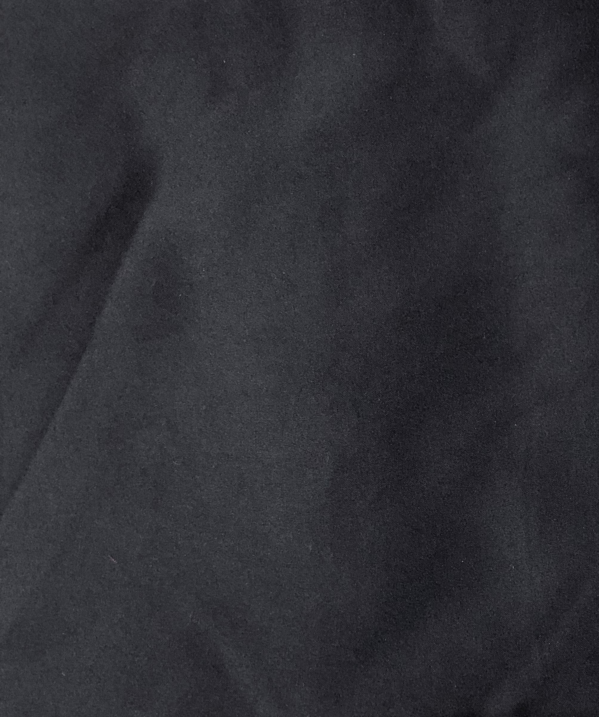 Namaz Chadar with Sleeves & Neck Elastic Band - Plain Black