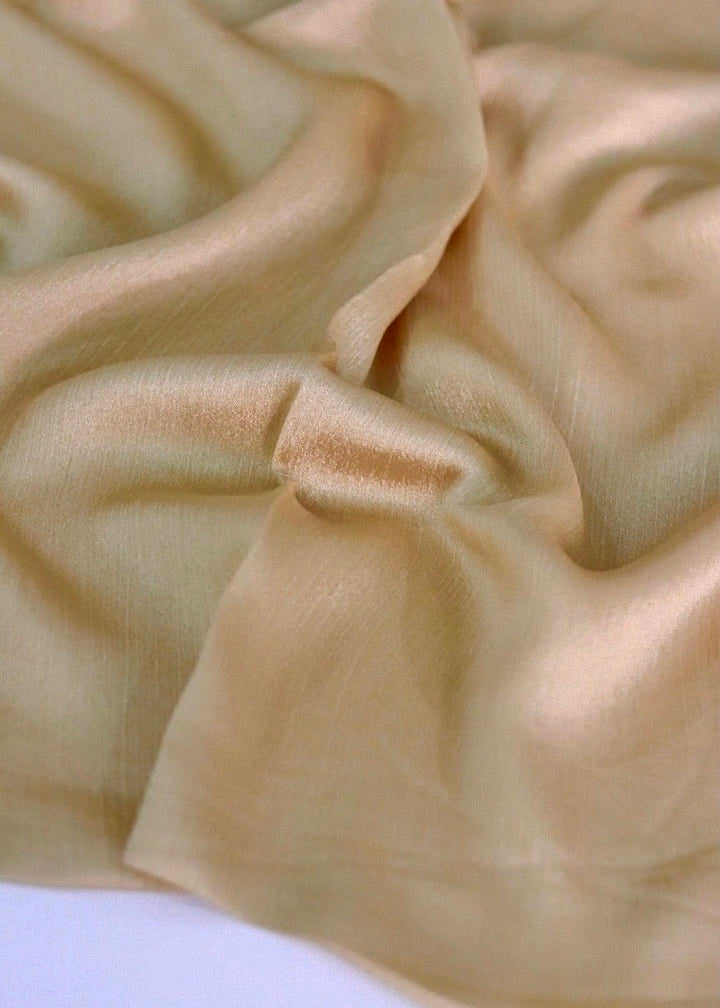 Metallic Silk - Khaki Gold