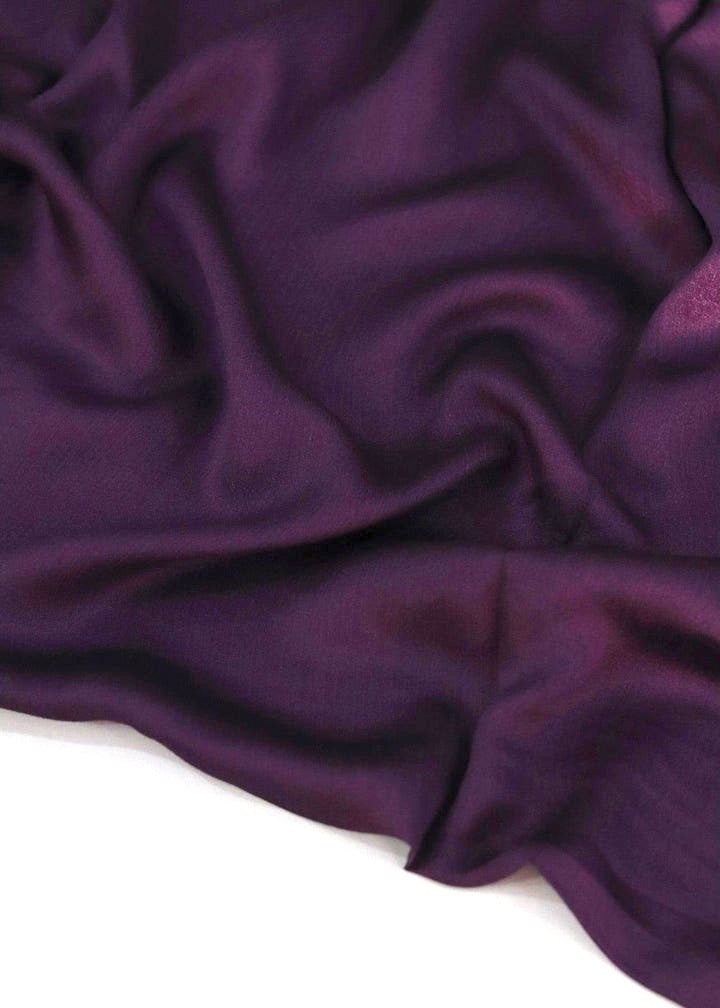 Metallic Silk - Eggplant