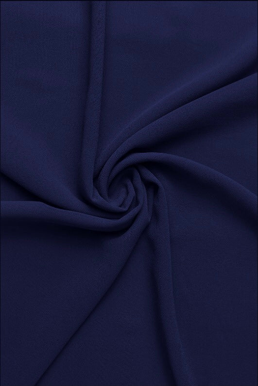 Classic Georgette - Navy Blue