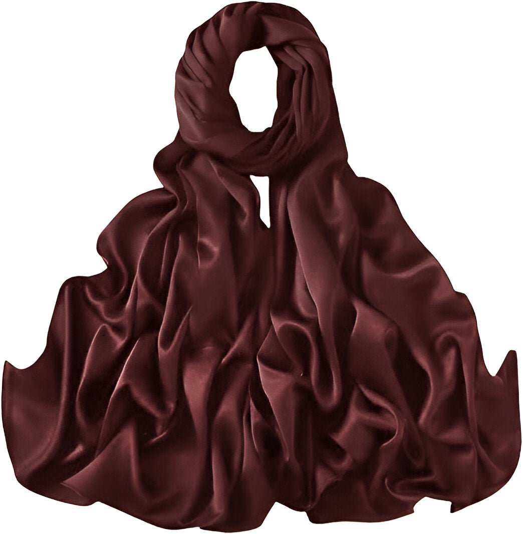 Plain Satin Silk - Congo Brown